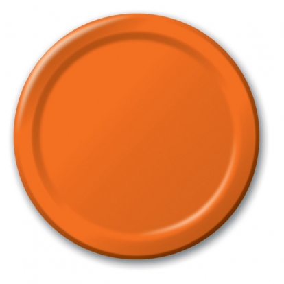 Šķīvīši, oranži (8 gab/22 cm)